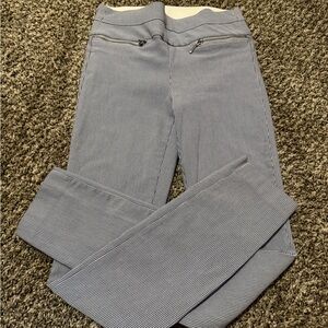 Candie's Blue and White Striped Pants